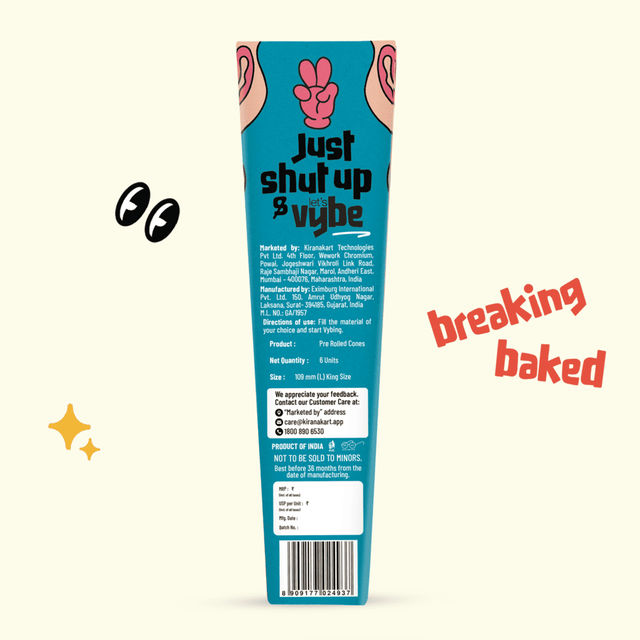 Lets Vybe Smoking Material Pre-roll Cone