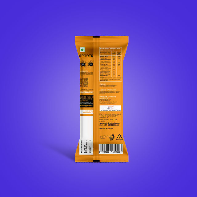 Nutty Gritties Premium Sports Mix - High Protein Snack