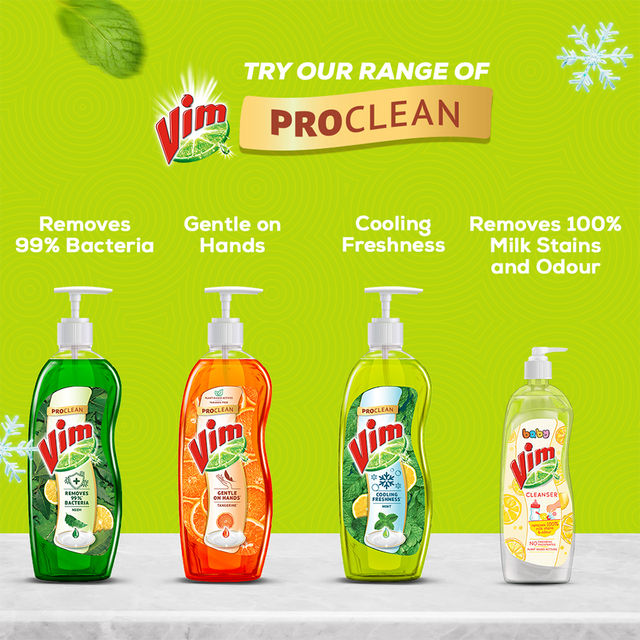 Vim Cooling Freshness Mint Dishwash Liquid