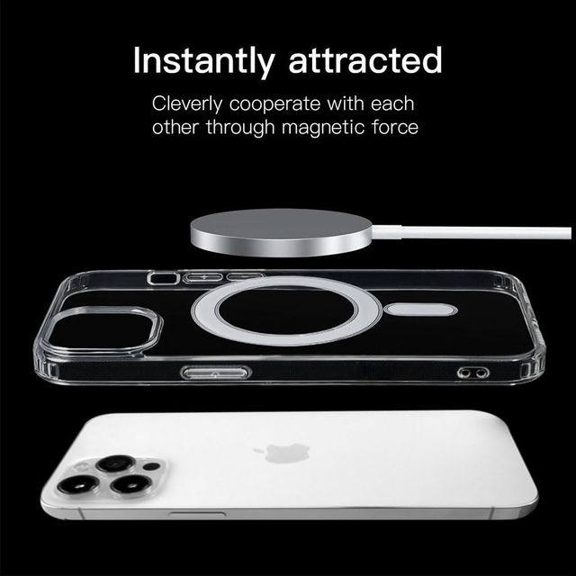 Artistque Case for Iphone 11 Pro Max Back Cover - Transparent Clear Magsafe