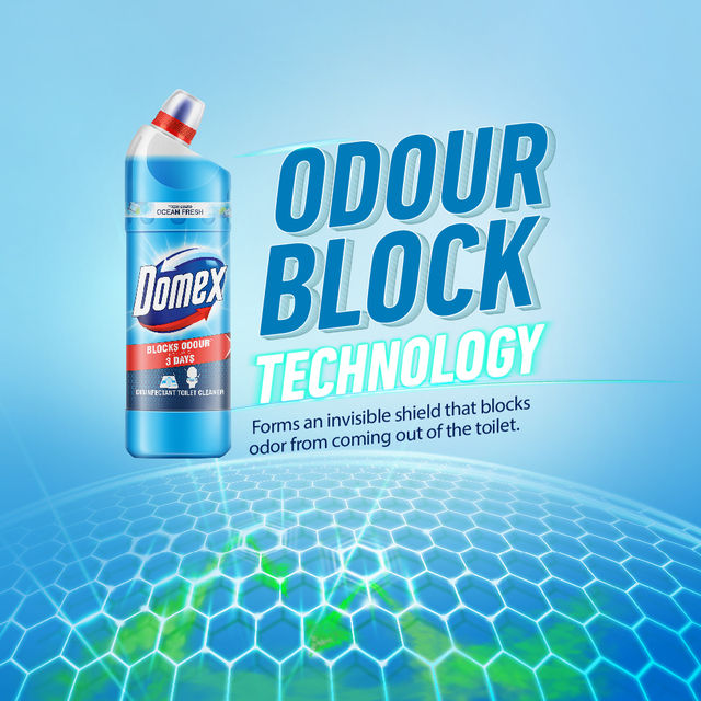 Domex Toilet Cleaner Liquid, Ocean Fresh
