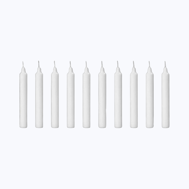 White Candle (Pack Of 10)
