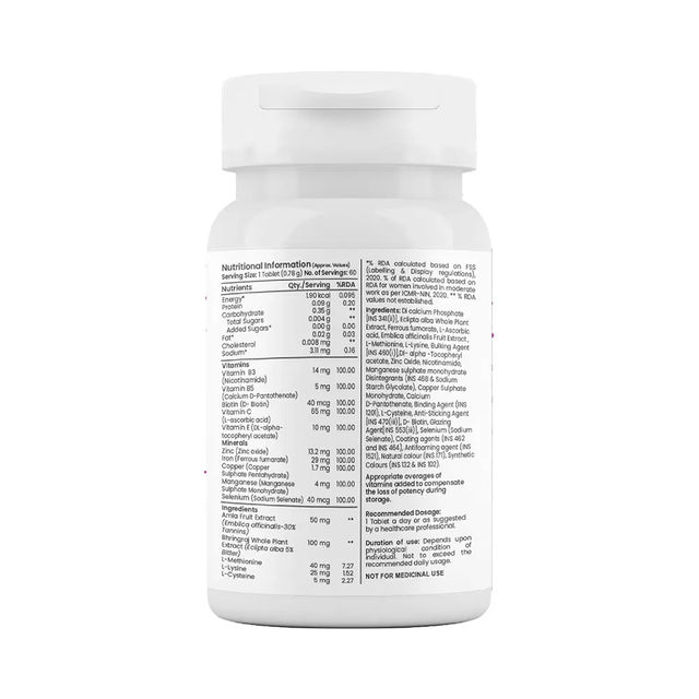 Tata 1mg Biotin 60 Tablets