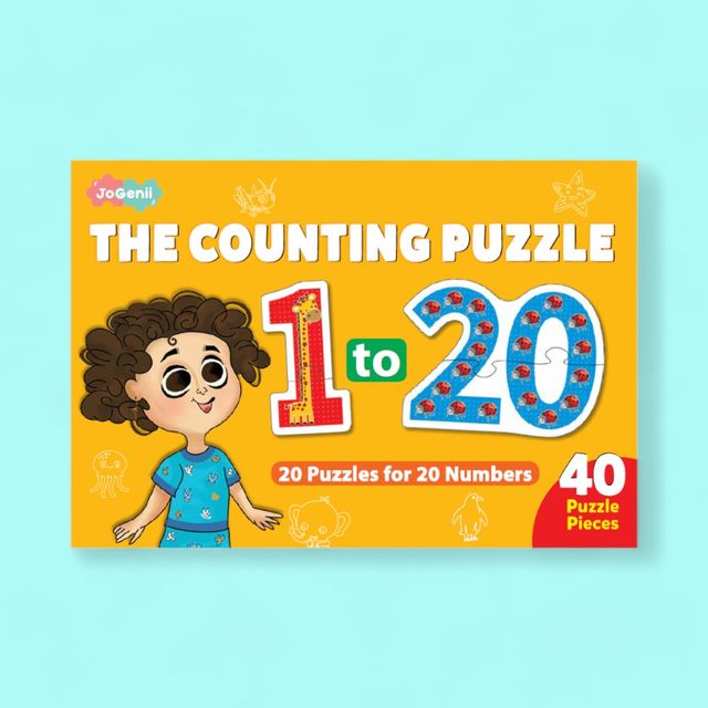 JoGenii 1 To 20 Counting Jigzaw Puzzle | Fun And Educational 40 Piece Jigsaw Puzzle