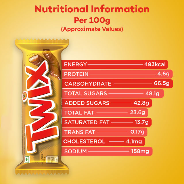 Twix Cookie Caramel Chocolate Bar 50 g Combo