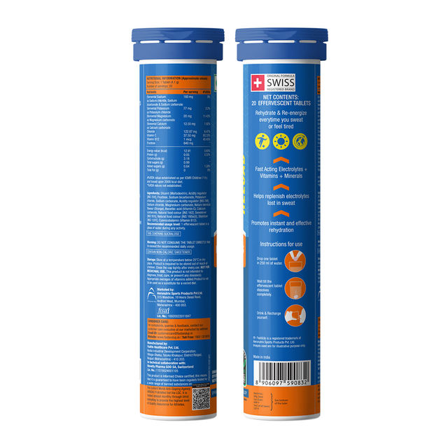 Fast&Up Reload Energy Drink with Electrolytes - Orange