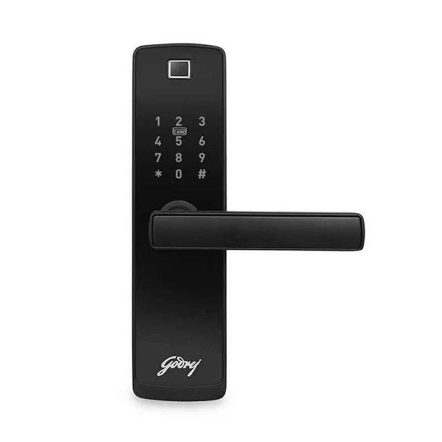 Godrej Smart Lock Catus Connect | Digital Lock | 5-in-1 Access | WiFi, Fingerprint, Pin | Black