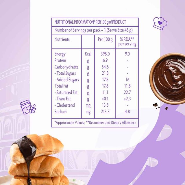 Bauli Moonfils Croissants Choco Cream (Egg) 45 g Combo