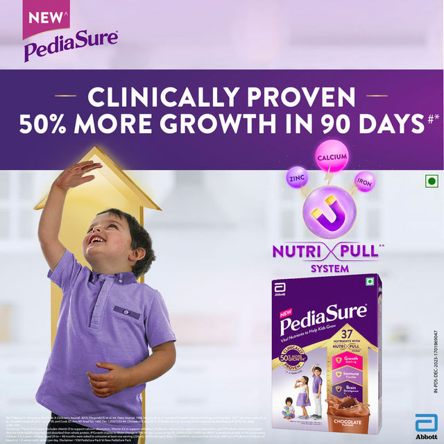 PediaSure Scientifically Designed Chocolate Drink Mix | For 2 - 6 years Kids