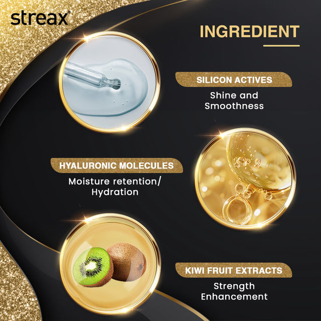 Streax Gel Hair Colour For Women, Dark Brown 3 , |No Ammonia Hair Color|100% Grey Coverage