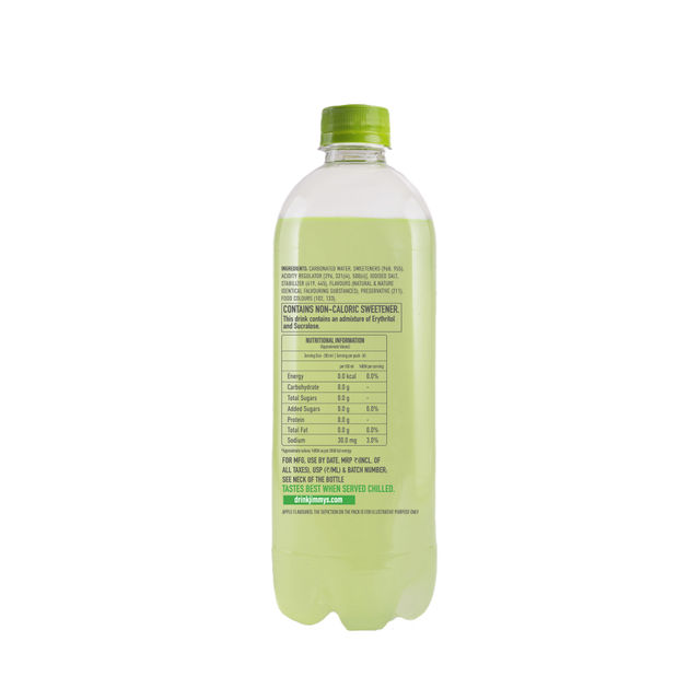 Jimmy's Cocktails Zero Sugar Green Apple Sparkling Water