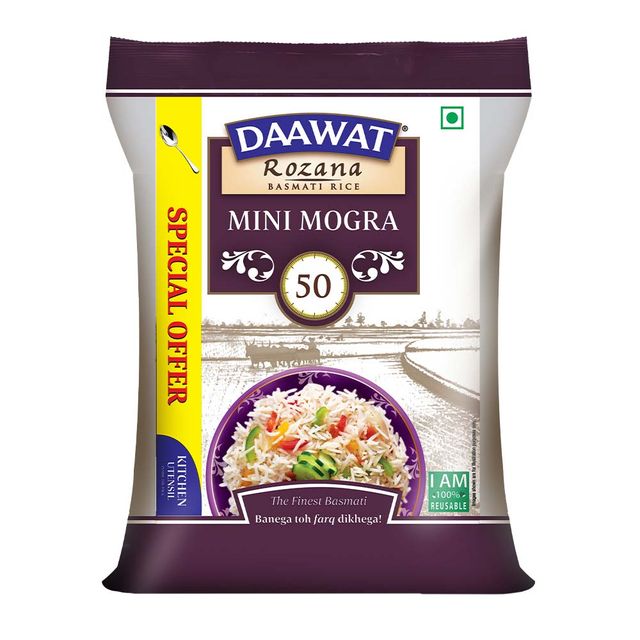Daawat Rozana Mini Mogra Rice 5 kg Combo