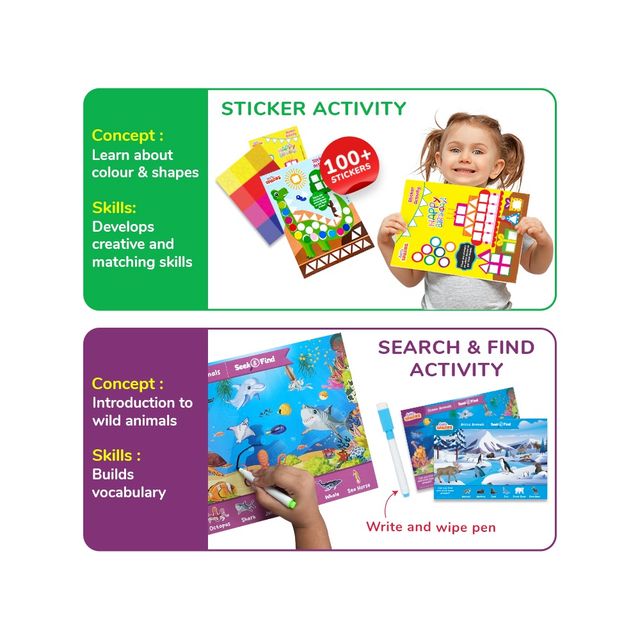 Smart Busy Box 7In1 Montessori Pre-School Learning Game - Smrt1242