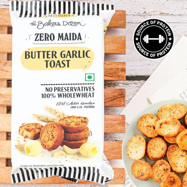Banana Walnut Cake(150gms) & Butter Garlic Toast(90gms) Combo