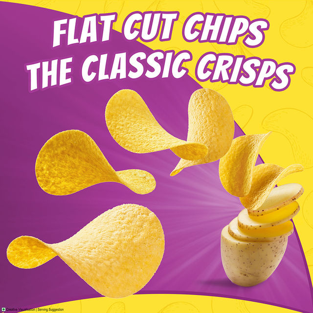 Bingo! Original Style Salt Sprinkled - Flat Cut Salted Potato Chips Pack for Snacks