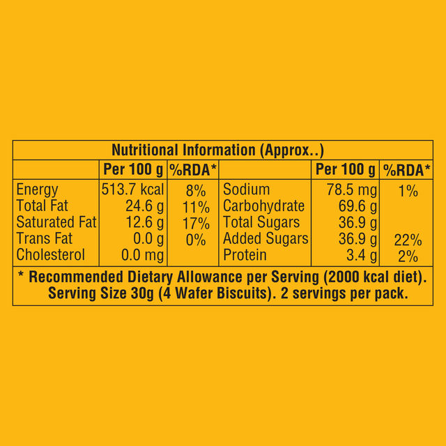Dukes Nutri Choice Orange Wafers | Trans Fat-free