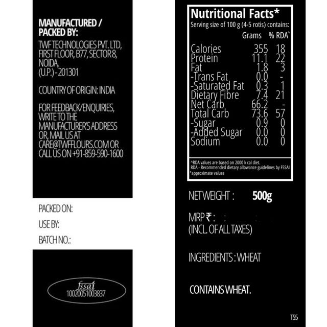 TWF T55 Bread Flour (Maida) 500 g