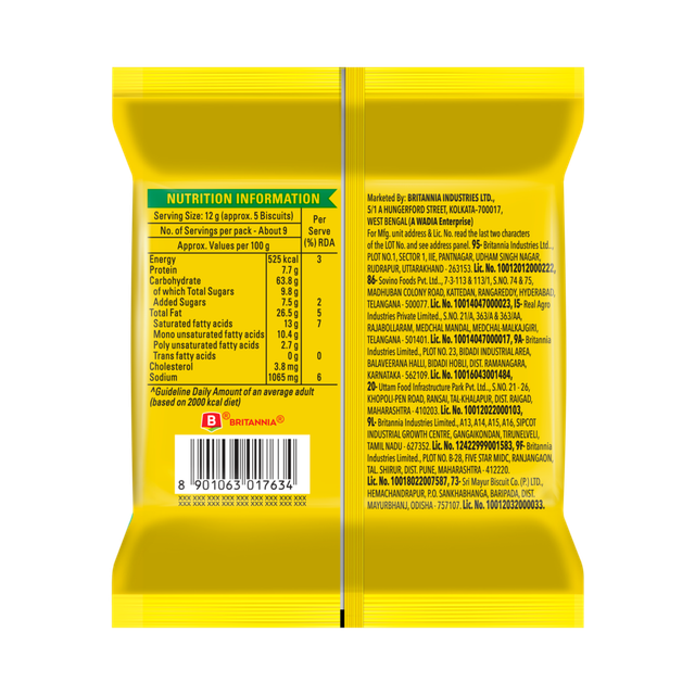 Britannia 50-50 Maska Chaska Biscuits