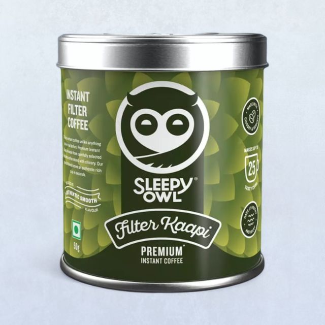 Sleepy Owl Premium Instant Coffee Filter Kaapi Tin Can