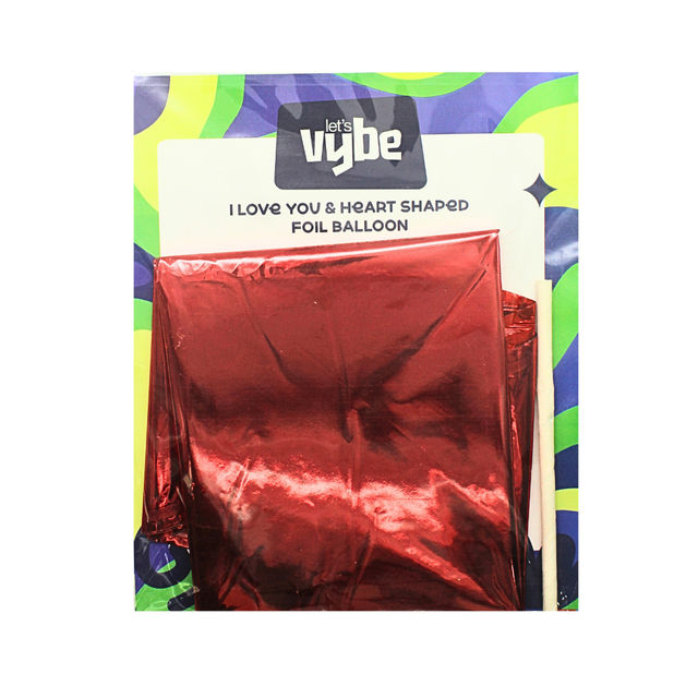 Let's Vybe Love You Foil Balloons Combo