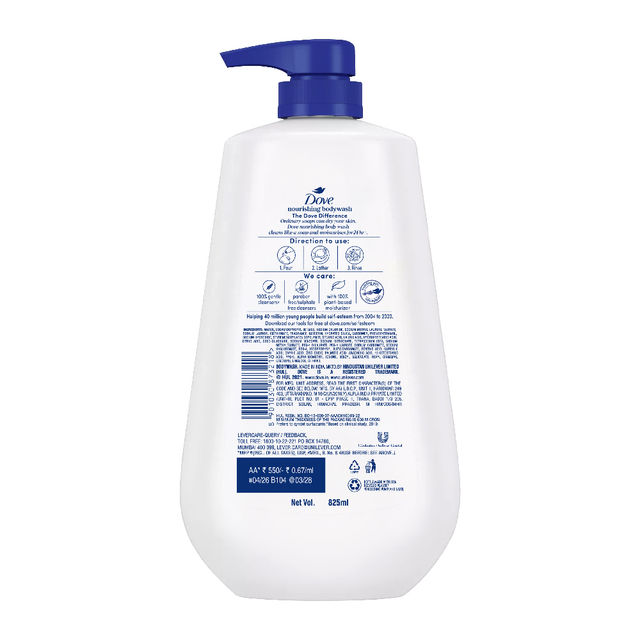Dove Deep Moisture Body Wash (800ml) & Yardley London Gentleman Classic Body Deodorant For Men With Fresh Woody Fougere Notes (150ml) Combo