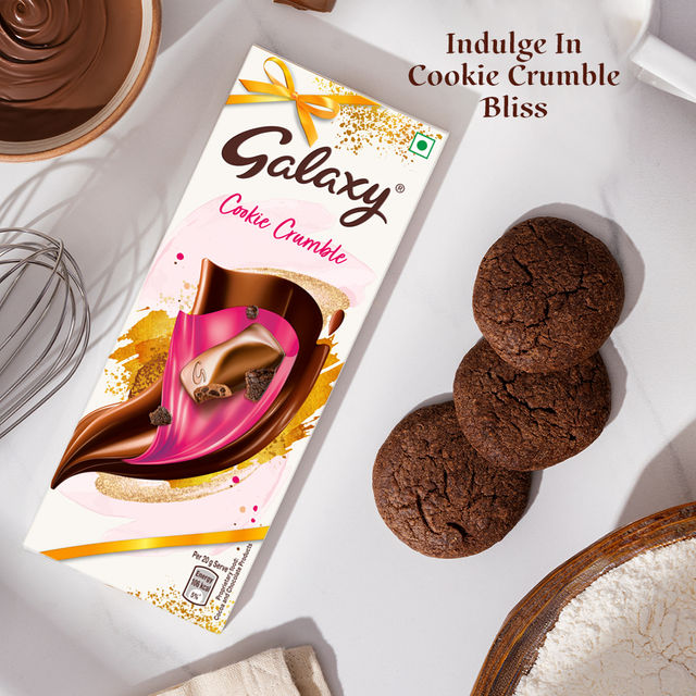 Galaxy Cookie Crumble Milk Chocolate(96gms) & Body Cupid Luxury Perfume Gift Set For Her Long Lasting Fragrances - Pack Of 4(80ml) Combo