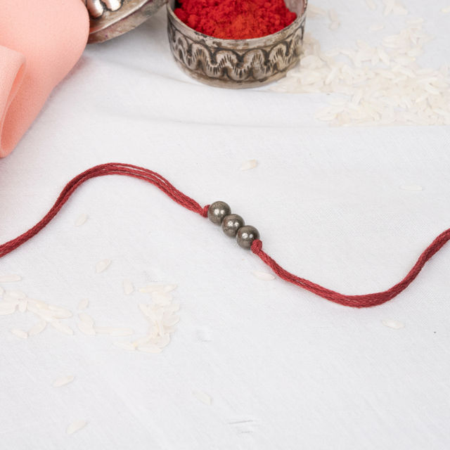 Bodh Gem and Crystals Prosperity Pyrite Rakhi