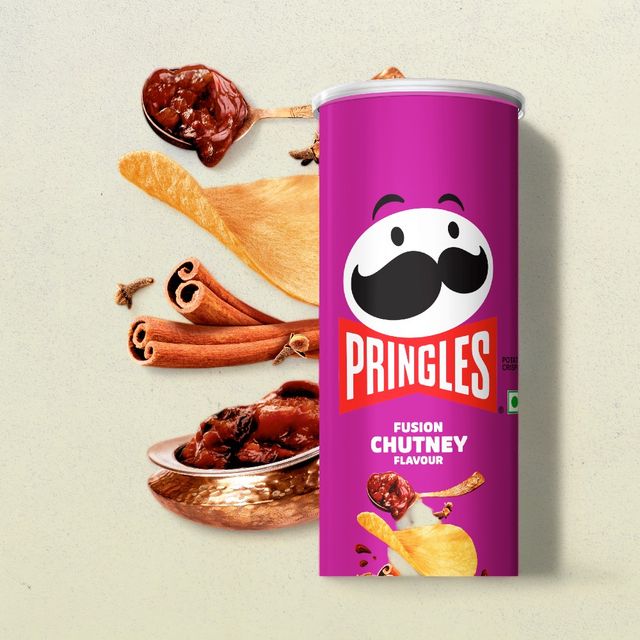 Pringles Fusion Chutney Potato Crisps 
