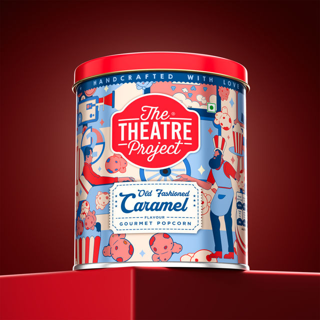 Ttp Popcorn Tins - Cheese & Caramel Mix(88gms) & Ttp Popcorn Tins - Old Fashioned Caramel(88gms) Combo