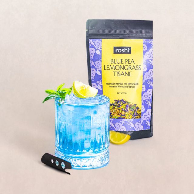 Roshi Bluepea Lemongrass Tea(100% Caffeine Free Herbal Tea)