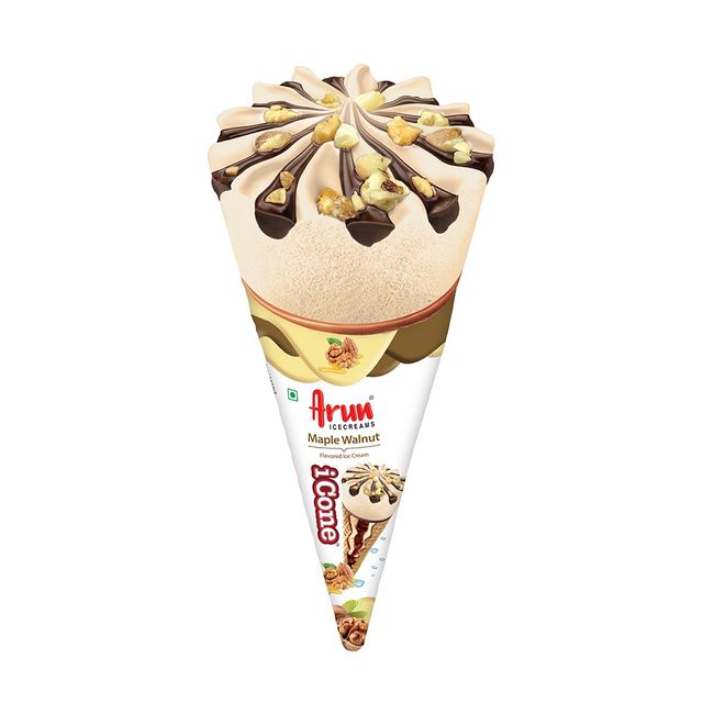 Arun Maple Walnut Ice Cream Cone