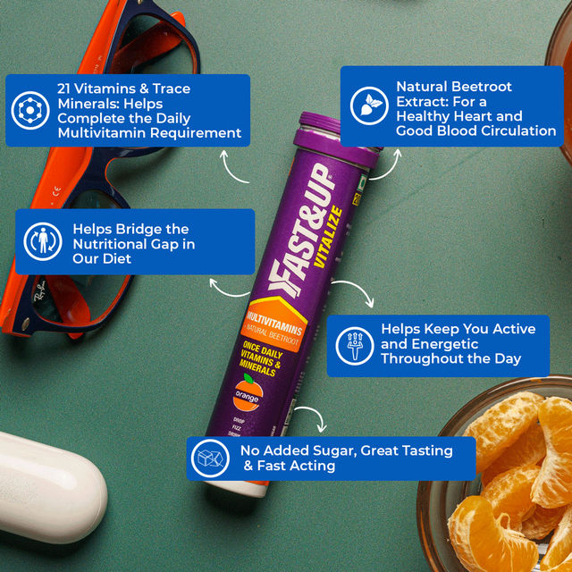 Fast&Up Vitalize 21 Vitamins And Minerals For All-Day Energy - Orange
