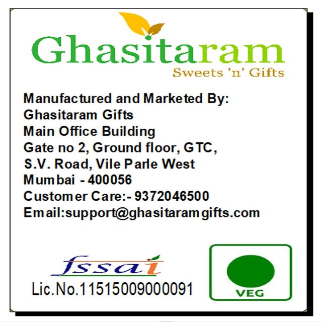 Ghasitaram Gifts Orange Dryfruit Box