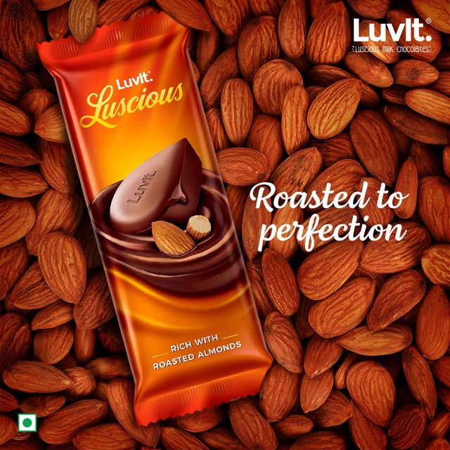 Luvit Luscious Roasted Almond Chocolate Bar