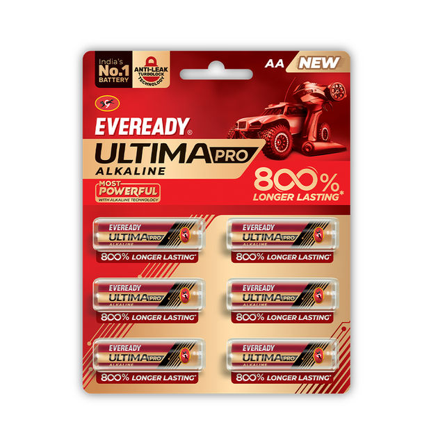 Eveready Ultima Pro Alkaline AA Battery |Alkaline AA Battery for Household and Office Devices