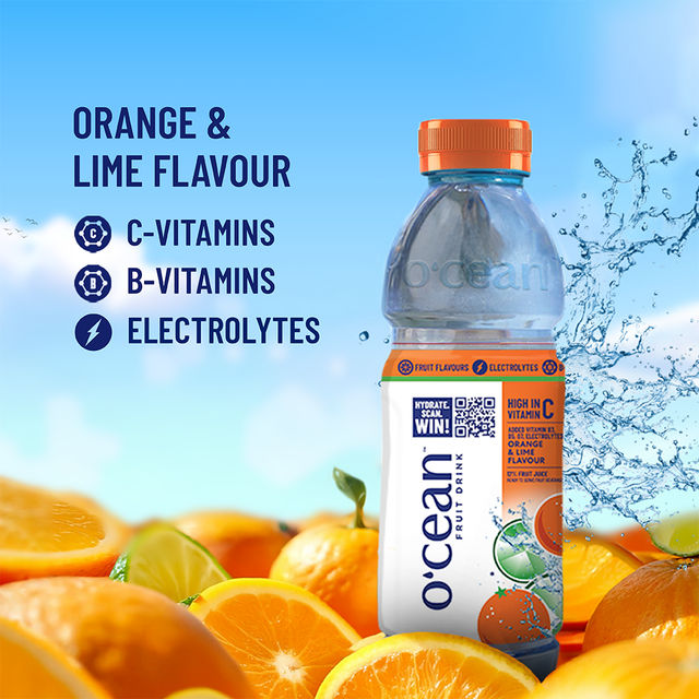 O'cean Beverages Orange and Lime Flavoured Water