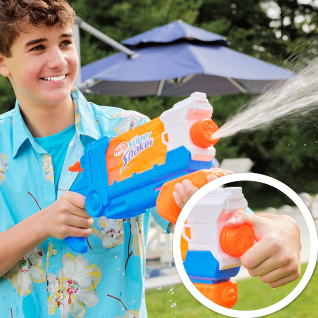 Nerf Super Soaker Flip Fast Fill Water Blaster | 30 Fluid Ounce Tank | Water Toy