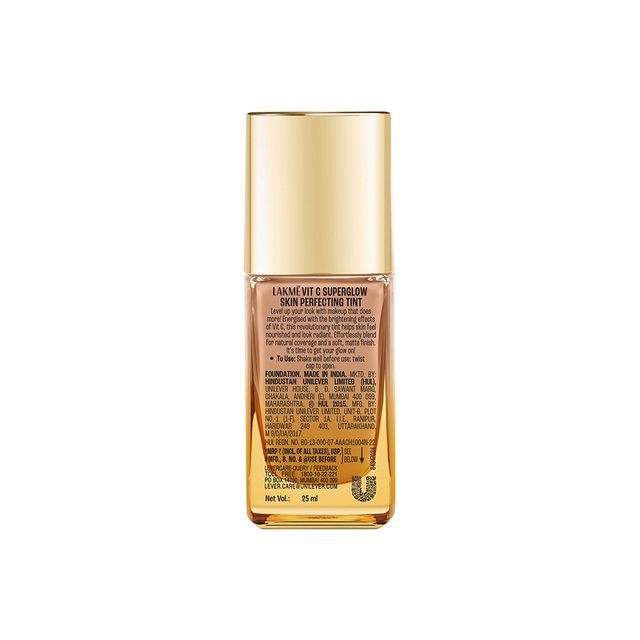 Lakme Makeup+Skincare VitC Superglow Skin Perfecting Tint Cool Rose C140