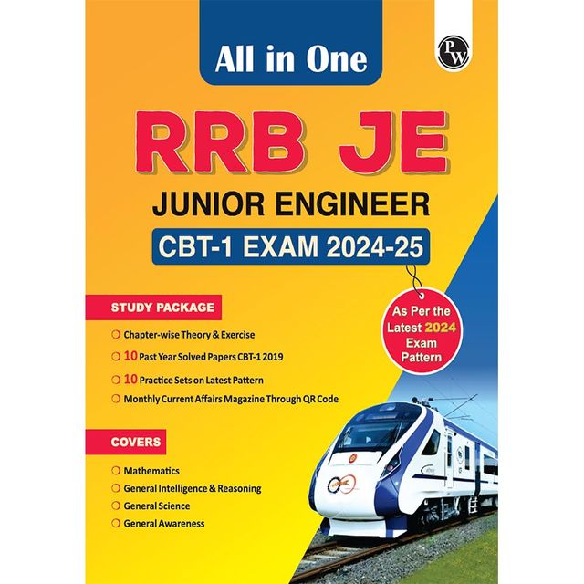 All in One RRB Junior Engineer (JE) 24-25 CBT - 1|10 Yr Solved Papers + 10 Practice Sets (Eng)