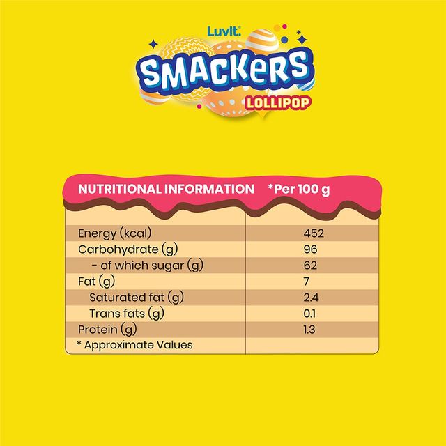 Luvit Smackers Chocolate Assorted Lollipops