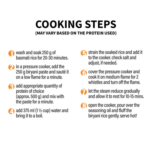 Cookd Ambur Biryani Kit (505g) & Cookd Wedding Bhai Biryani Kit (505g) Combo