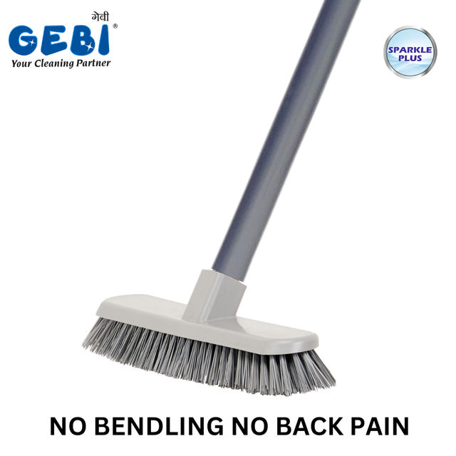 Gebi Sparkle Plus Scratchy Floor Brush - | Telescopic Handle )