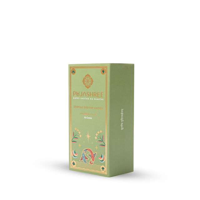 Pujashree Zodiac Dhoop Cones | Pisces - Lotus