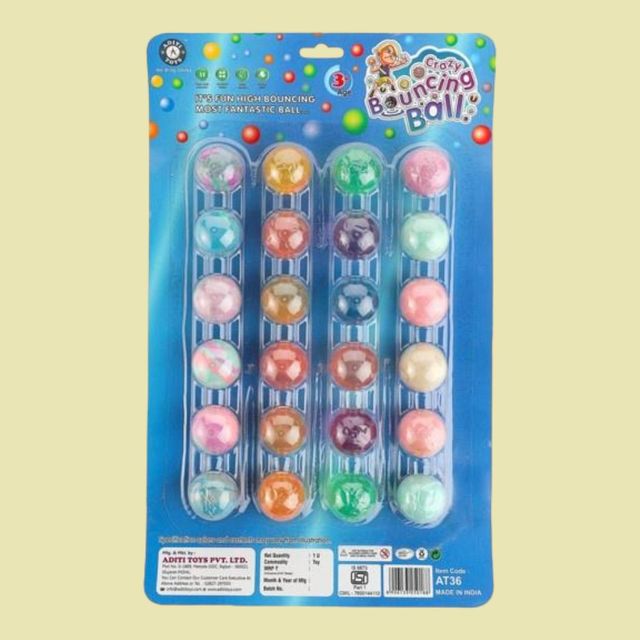Aditi Toys Crazy Bouncing Balls (Pack Of 24)