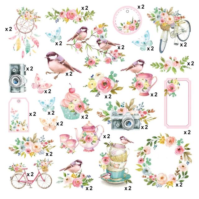 Itsy Bitsy Celebrate Life Ephemera Embellishments 50 Pcs Pbhc Lb