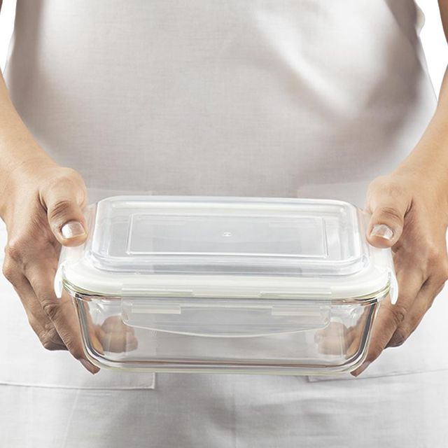 Borosil Klip N Store Storage Container With Airtight Lid (1.04 L)| Borosilicate Glass
