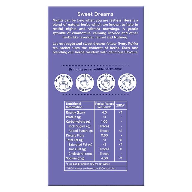 Pukka Chamomile and Lavender for Night Time Sleep I Herbal Infusions