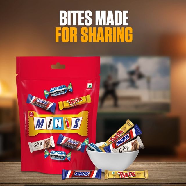 Snickers Best of Minis Assorted Chocolates Mini Pack 128 g Combo
