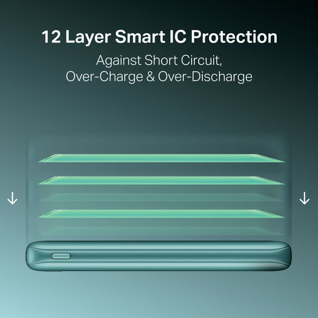boAt Energyshroom PB300 Activ 10000mAh 22.5W Powerbank | Cerulean Blue