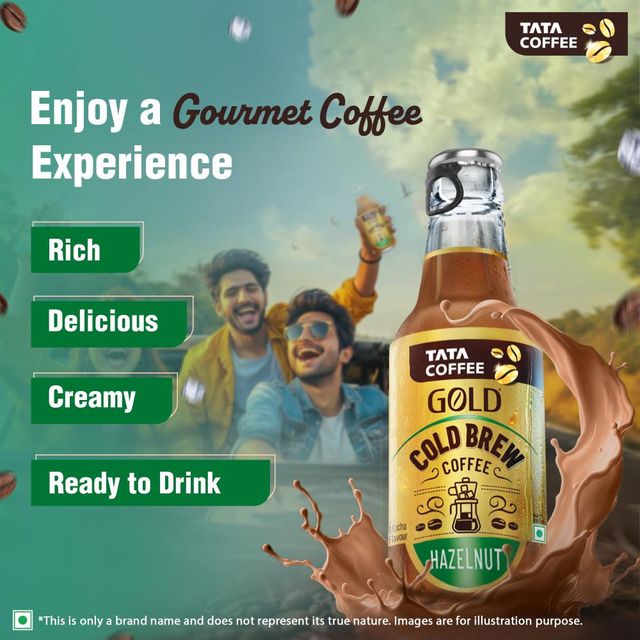Tata Coffee Hazelnut Ready to Drink Brew Cold Coffee